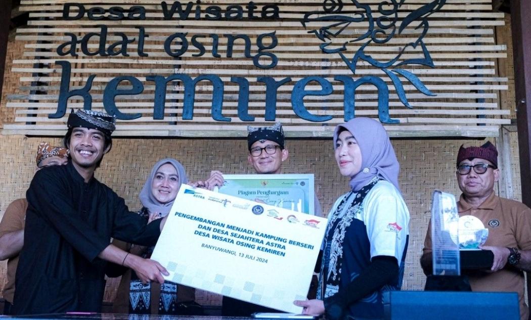 Menparekraf Sandiaga Nilai Desa Osing Kemiren Perkaya Ekosistem Wisata Banyuwangi