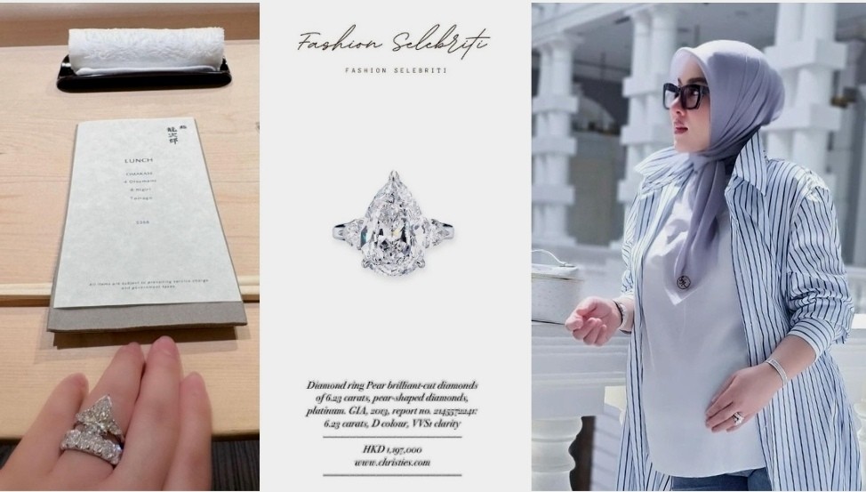 Heboh, Syahrini Pakai Cincin Seharga Rp2,3 Miliar saat OOTD di Usia Kandungan 8 Bulan