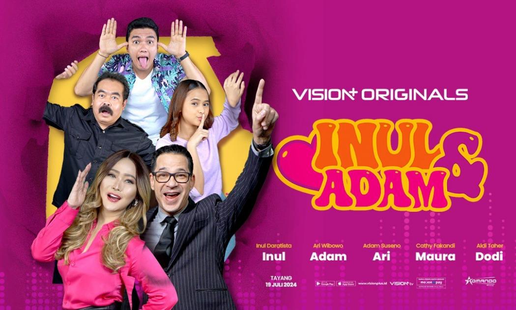 Vision+ Hadirkan Series Komedi Baru Inul & Adam Rilis Official Poster