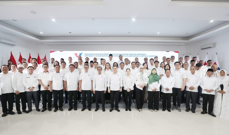 Partai Perindo Beri Surat Rekomendasi Dukungan kepada 42 Cakada, termasuk 3 Cagub