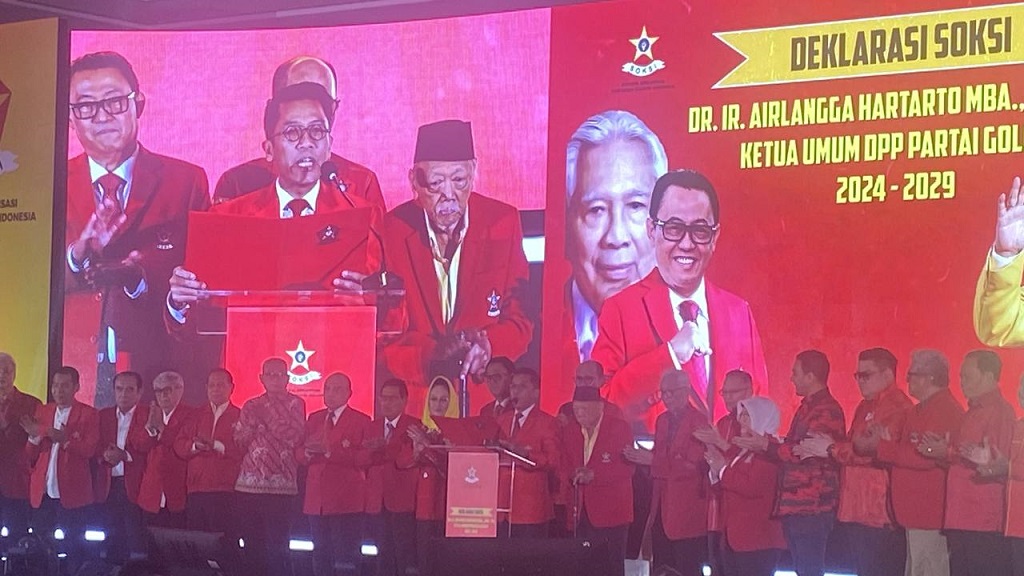 SOKSI Dukung Airlangga Hartarto Jabat Ketum Golkar Lagi