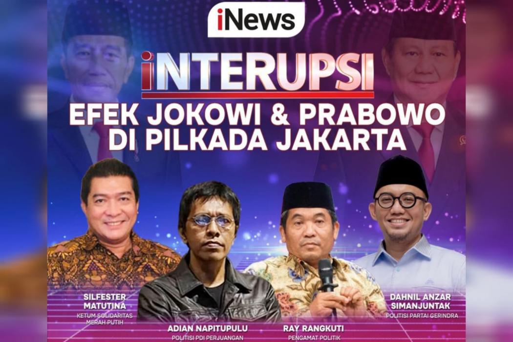 Efek Jokowi dan Prabowo di Pilkada Jakarta, Malam Ini di INTERUPSI
