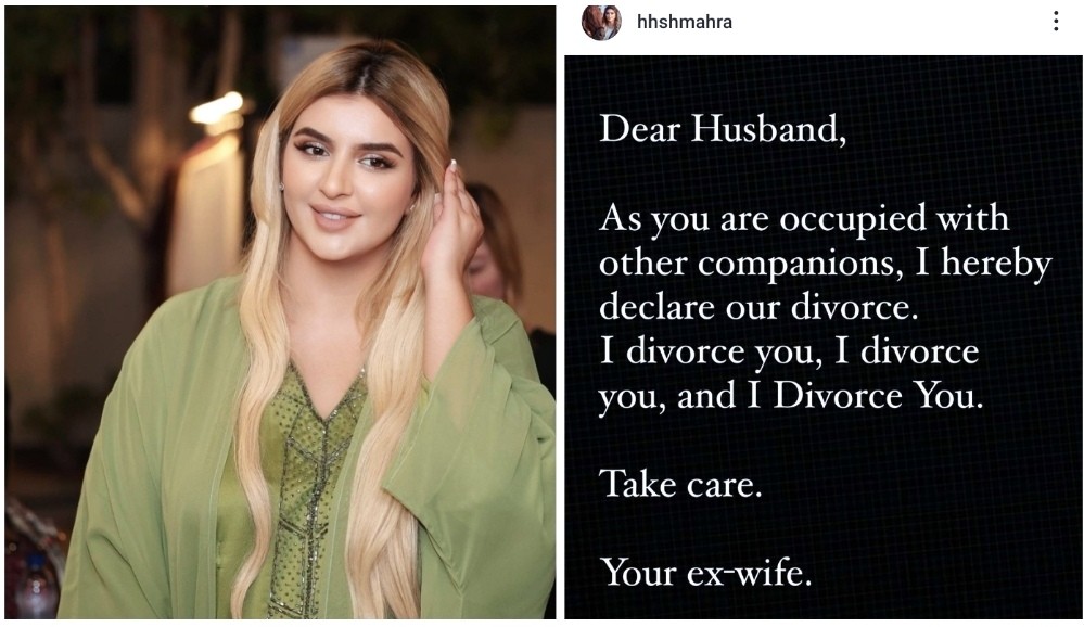 Putri Dubai Seikha Mahra Ceraikan Suami melalui Instagram: Aku Menceraikanmu