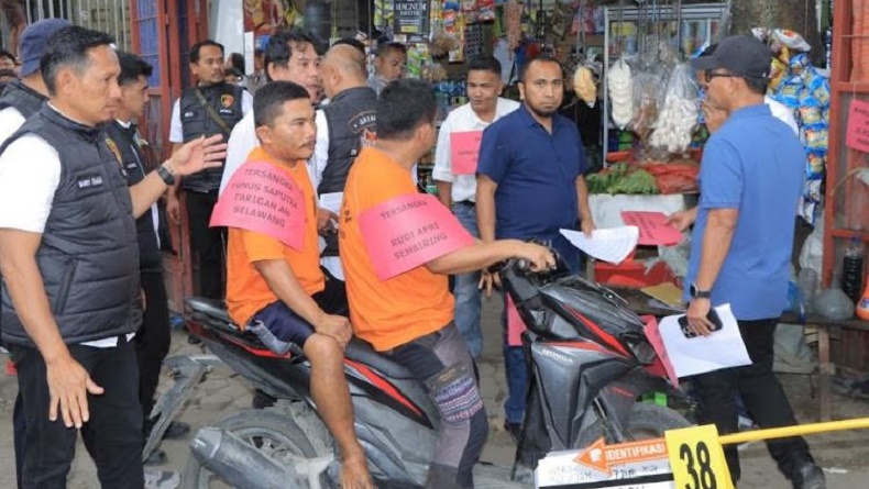 Rekonstruksi Pembakaran Rumah Wartawan di Karo, 3 Tersangka Peragakan 57 Adegan