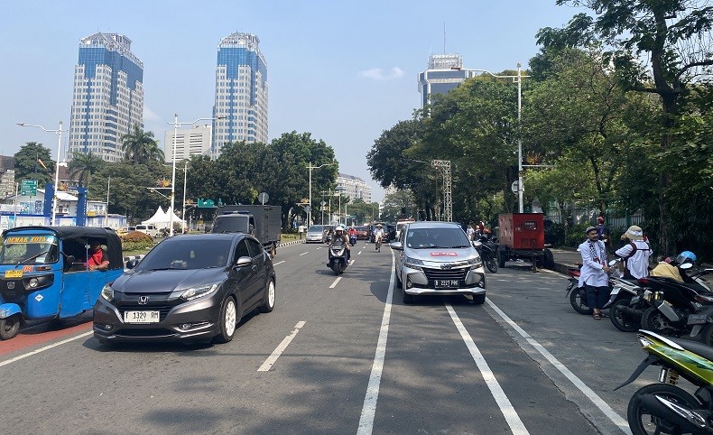Aksi Bela Palestina Bubarkan Diri, Lalu Lintas di Sekitar Monas Kembali Lancar