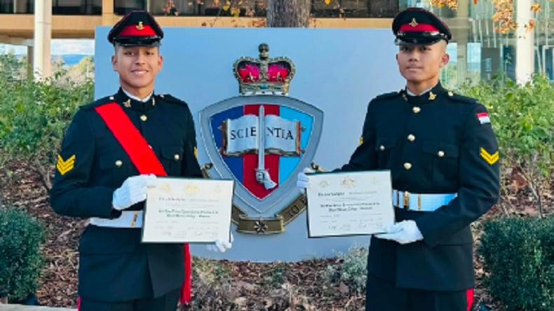 Keren! 2 Taruna Akmil Lulus Pendidikan Militer Royal Military College Duntroon Australia