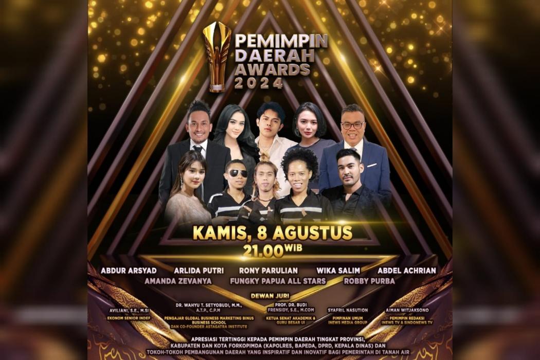 Pemimpin Daerah Awards 2024: Ajang Penghargaan Kepala Daerah, Hanya di iNews