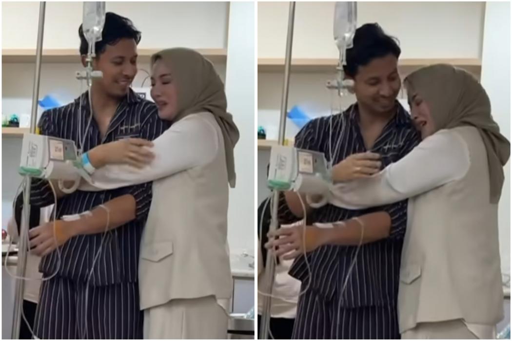 Tangis Pilu Elma Theana Lihat Sonny Septian Sakit Penyempitan Pembuluh Darah di Otak