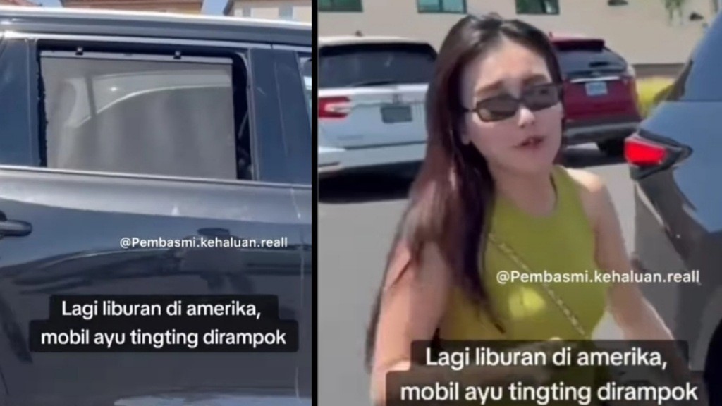 Ayu Ting Ting Dirampok saat Liburan di Amerika, Kaca Mobil Pecah