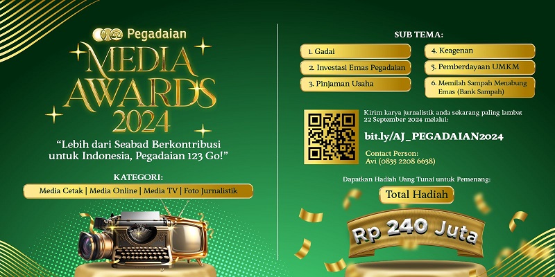 Pegadaian Media Awards 2024 Resmi Digelar, Catat Tanggalnya!
