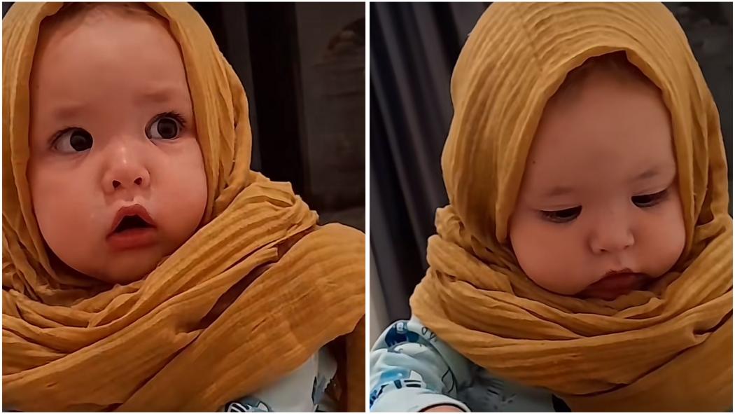 Potret Gemas Kamari Anak Jennifer Coppen Pakai Hijab, Netizen: Ukhti Bule