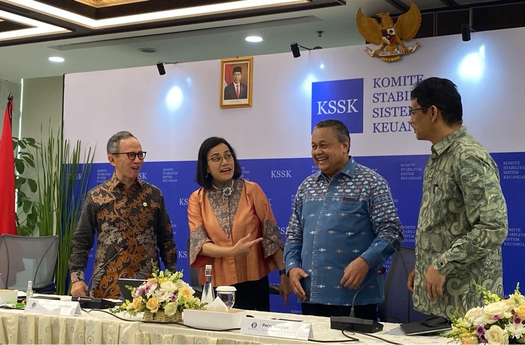 Rapat KSSK sampai Tengah Malam, Sri Mulyani: Stabilitas Sistem Keuangan RI Masih Terjaga