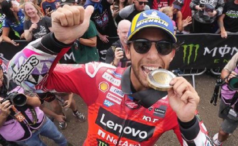 Hasil MotoGP Inggris 2024: Bastianini Juara, Asapi Martin dan Bagnaia