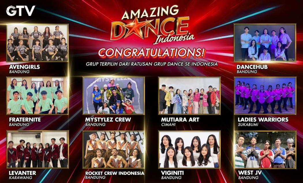 GTV Umumkan 10 Group asal Jawa Barat Siap Gempur Panggung Dance Indonesia