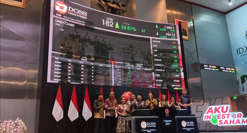 Listing di BEI Hari Ini, Saham DOSS Tembus ARA 