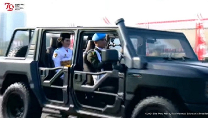 Pasukan Berkuda dan Marching Band Iringi Kirab Bendera Merah Putih