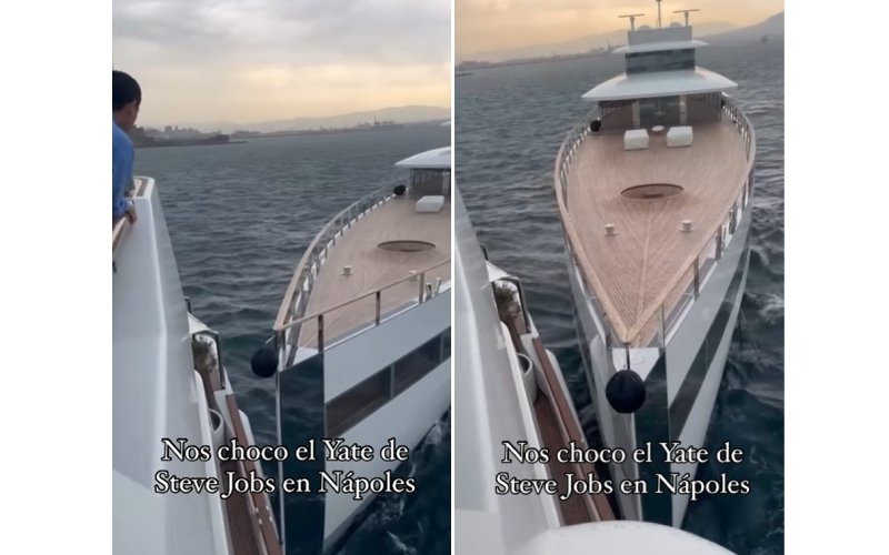 Duh, Kapal Pesiar Mewah Milik Steve Jobs Tabrak Kapal Miliarder Meksiko di Laut Italia