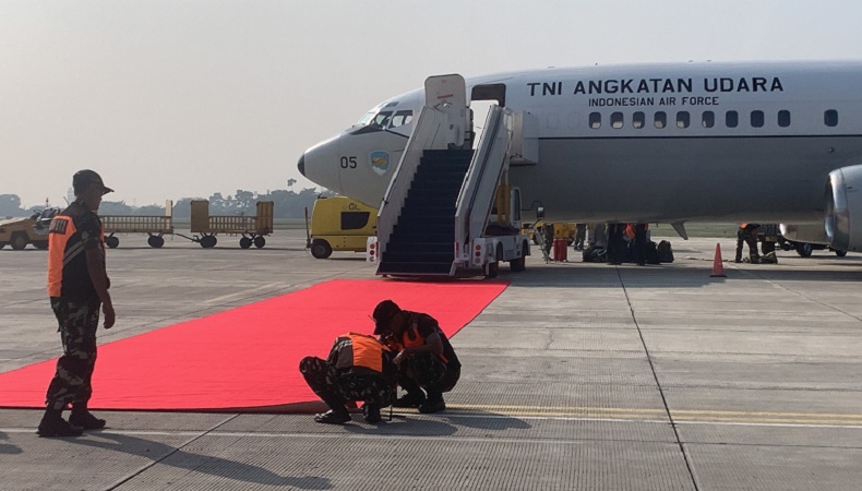 Penampakan Pesawat TNI AU akan Terbangkan Bendera Merah Putih dan Teks Proklamasi ke IKN