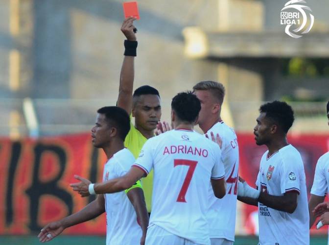 Hasil Liga 1 2024-2025: Diwarnai Kartu Merah, Madura United vs Malut United Sama Kuat