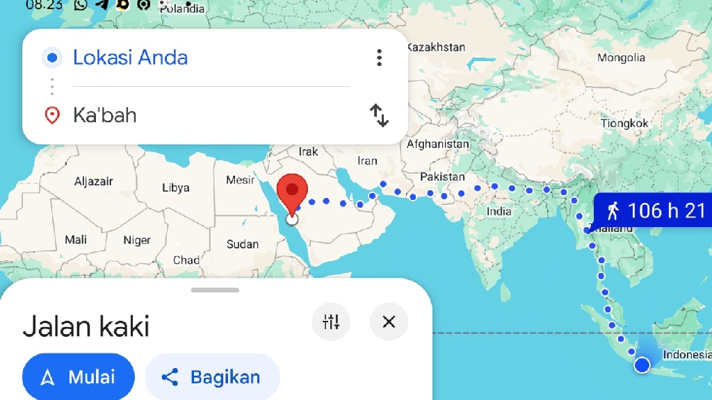 Cara Menentukan Arah Kiblat dengan Google Maps, Tips untuk Sholat Lebih Khusyuk