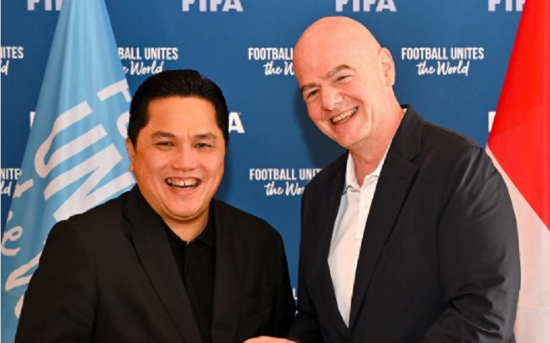 Presiden FIFA Gianni Infantino Restui Erick Thohir Rangkap Jabatan: Dia Multitalenta!
