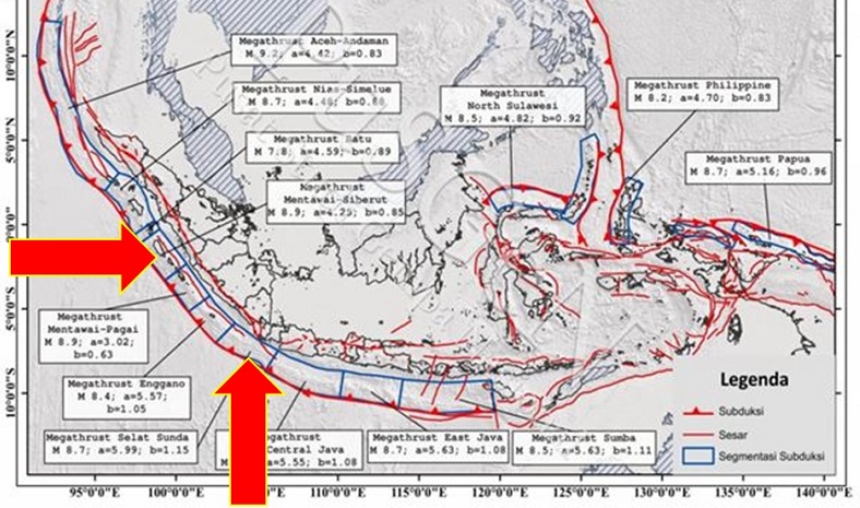 BMKG Peringatkan 13 Segmen Megathrust Kepung Indonesia, Ini Sebarannya