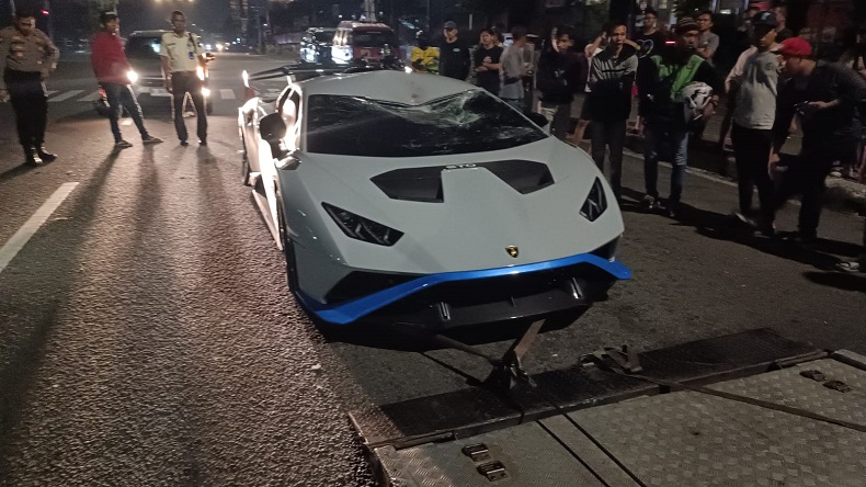Kecelakaan Lamborghini Tabrak Pejalan Kaki hingga Tewas di Jakut, Sopir Ditangkap