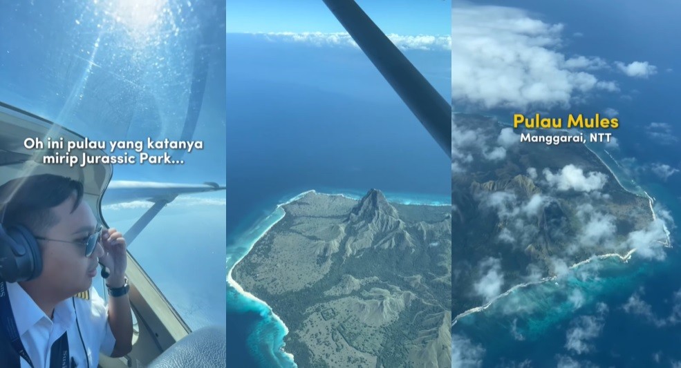 Viral Video Pulau yang Mirip Jurassic Park Tertangkap Kamera Pilot, Lokasinya di NTT!