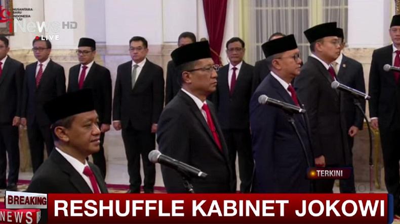 Jokowi Lantik Supratman Andi Agtas dan Rosan Roeslani Menteri Baru, Bahlil Menteri ESDM