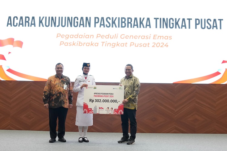Peduli Generasi Emas, Pegadaian Berikan Apresiasi untuk Paskibraka 2024