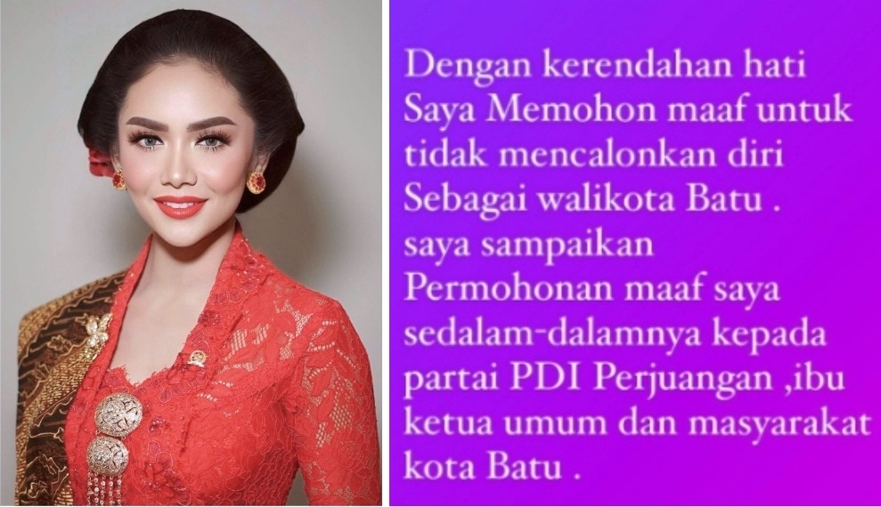 Kris Dayanti Mengundurkan Diri dari Calon Wali Kota Batu usai Direkomendasikan Ketum PDIP