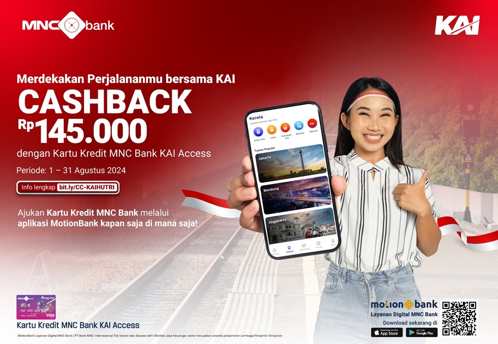Nikmati Promo Kartu Kredit MNC Bank, Bisa Puas Traveling Hemat dengan KAI!