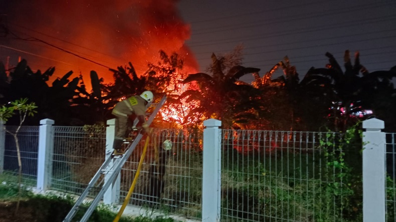 Kebakaran Landa Rumah di Tanjung Priok, Dipicu Tawuran Warga Pakai Bom Molotov