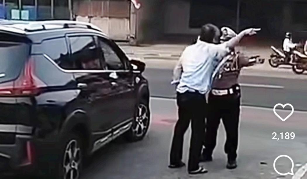 Viral Pengemudi Xpander Ngamuk Ditegur Polisi Masuk Jalur Busway, Netizen: Tunggu Permohonan Maafnya