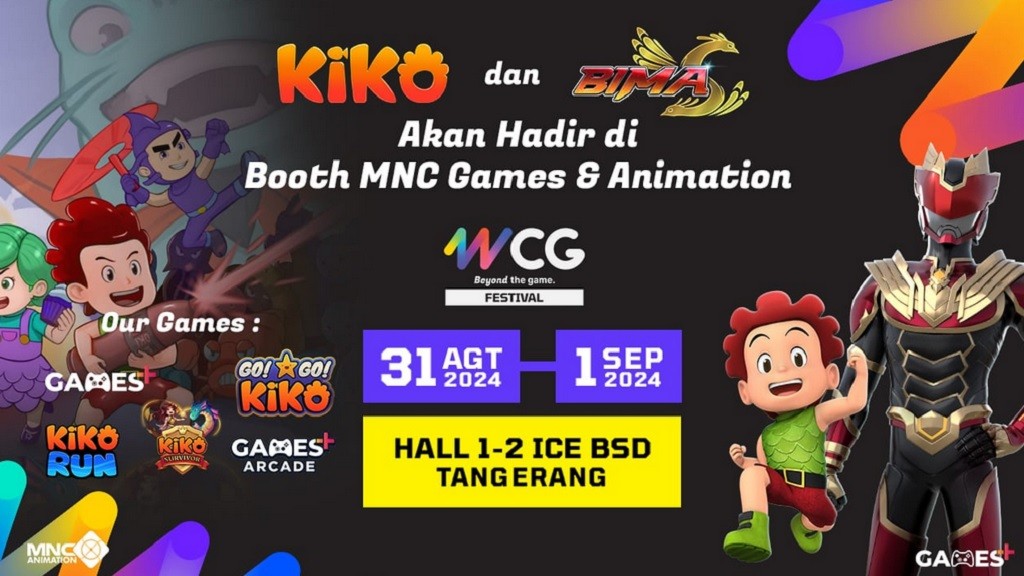 MNC Games & Animation Hadir di WCG Festival, Perkenalkan Game Baru dari Games+