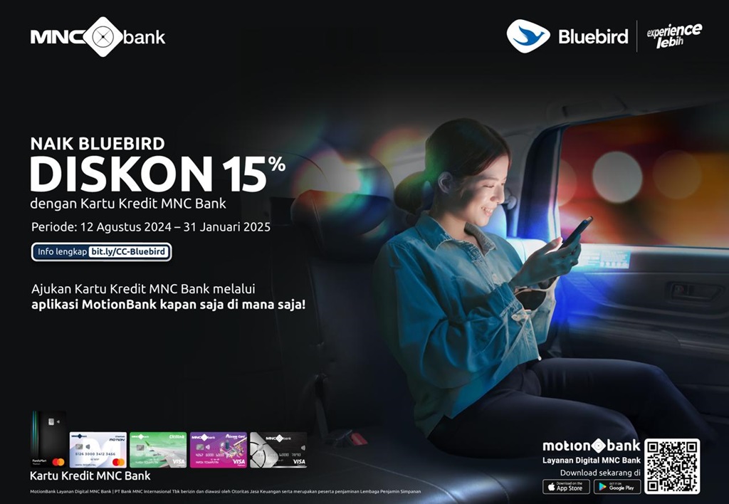 Ke mana-mana Naik Bluebird Bisa Hemat Pakai Promo Kartu Kredit MNC Bank! 