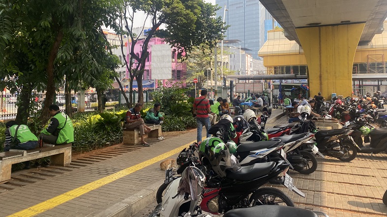 Jelang Demo, Driver Ojol di Jakpus Mogok Tarik Penumpang Hari ini