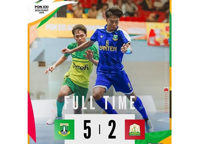 Hasil Futsal PON 2024: Banten Gilas Nanggroe Aceh Darussalam 5-2