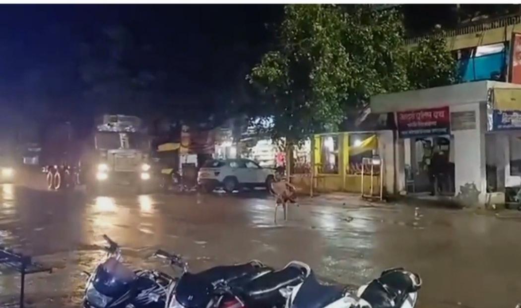 Viral Pria Nekat Duduk di Kursi di Tengah Jalan Raya, saat Disambar Truk Penonton Malah Cuek