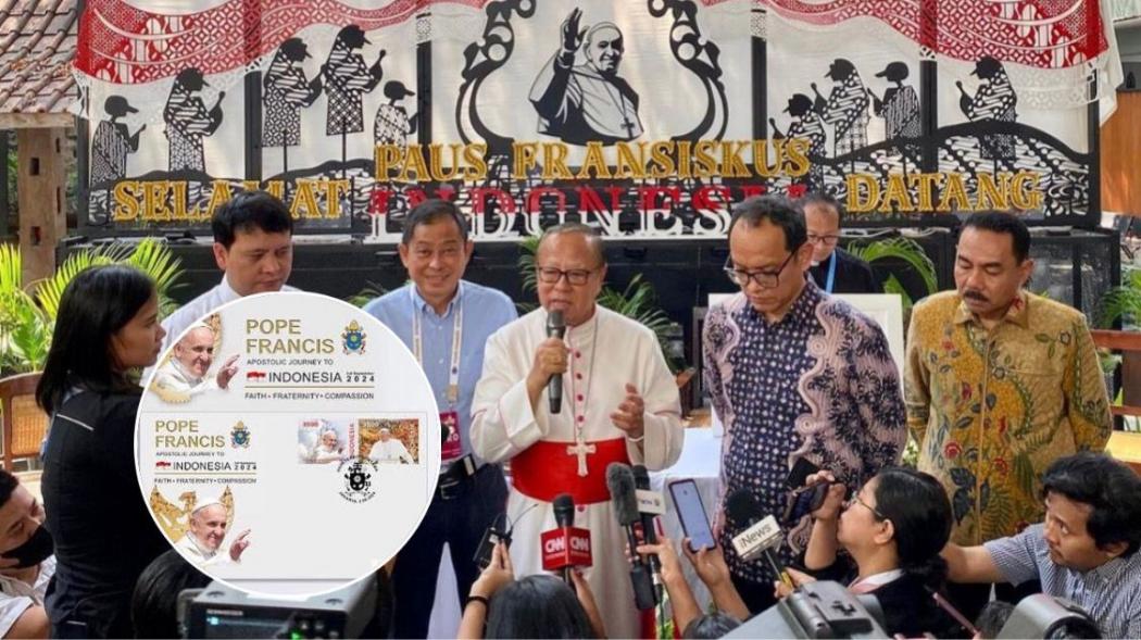 Spesial! Ada Perangko Edisi Khusus Kunjungan Paus Fransiskus ke Indonesia, Begini Penampakannya