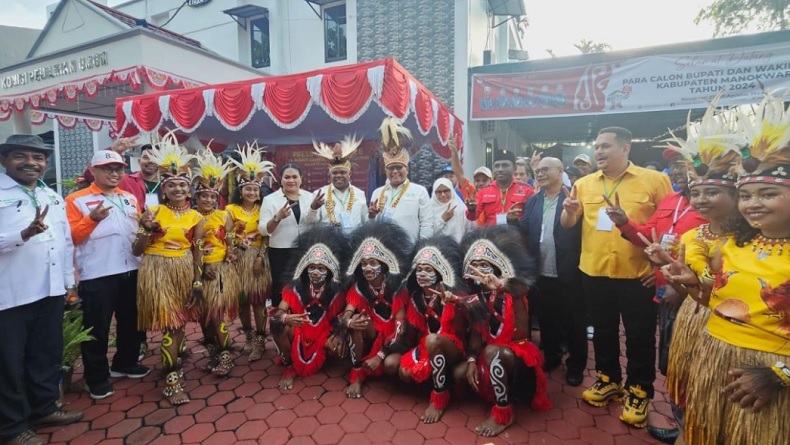13 Parpol Termasuk Perindo Dukung Hermus Indou-Mugiyono di Pilkada Manokwari 2024