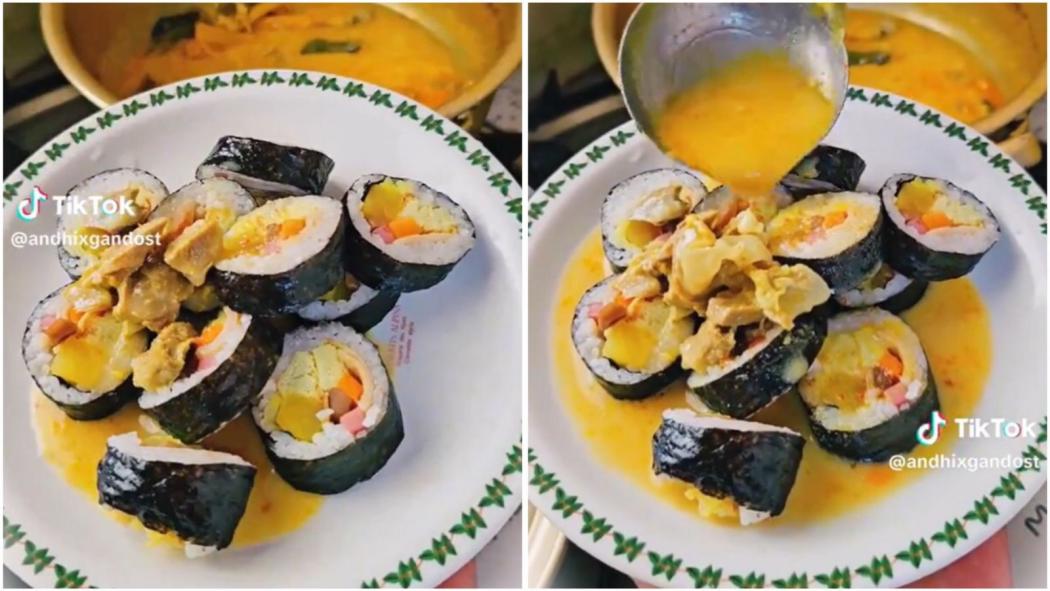 Viral Sekte Kimbab Kuah Lontong Sayur, Netizen: Ada Aja Gebrakannya