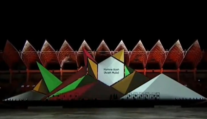 Pertunjukan Aceh Seumapa Awali Opening Ceremony PON 2024