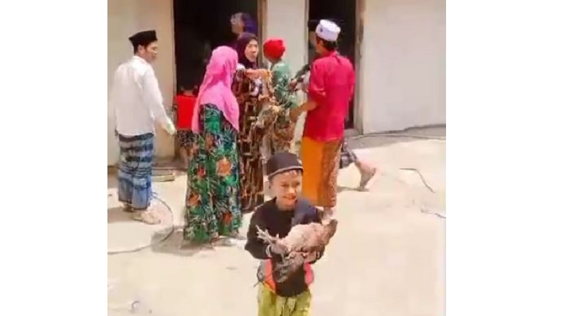 Unik Perayaan Maulid Nabi di Sampang Madura, Undangan Dapat Bingkisan Ayam Hidup