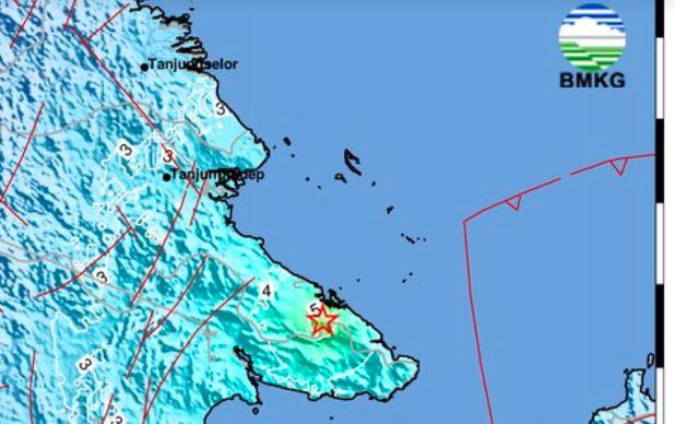 Info BMKG Gempa Dangkal M 3,6 Guncang Berau Kaltim
