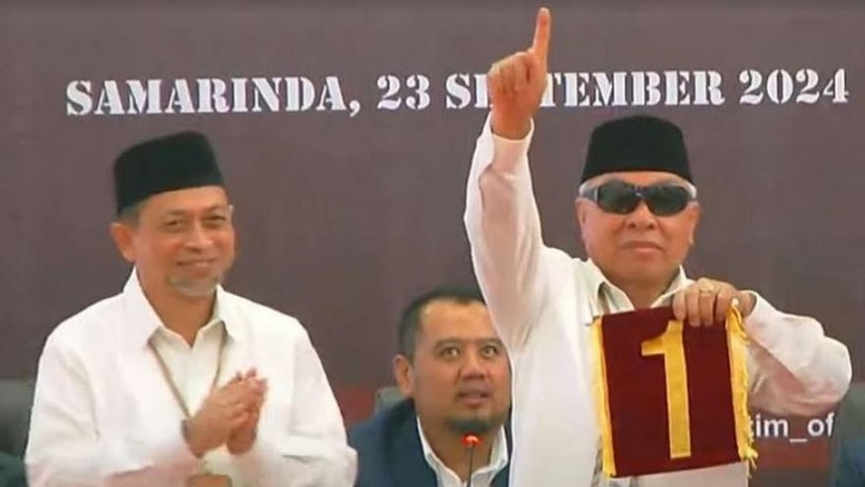 Isran Noor-Hadi Mulyadi Nomor Urut 1 di Pilgub Kaltim 2024