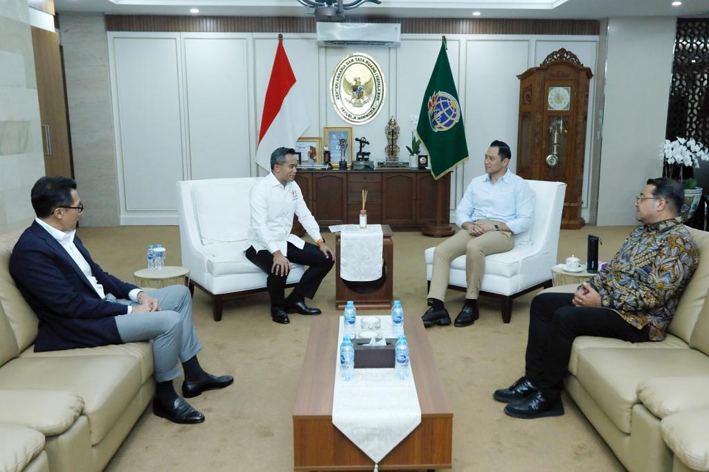 Bertemu Ketum Kadin Anindya, AHY ajak Kolaborasi Pembangunan Ekonomi RI