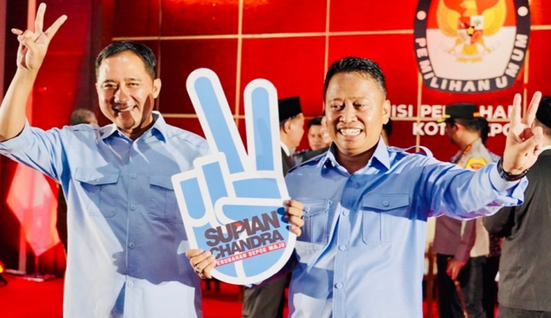 Hasil Quick Count Pilkada Depok 2024: Supian-Chandra Raih 53,19% Suara, Imam-Ririn 46,81%