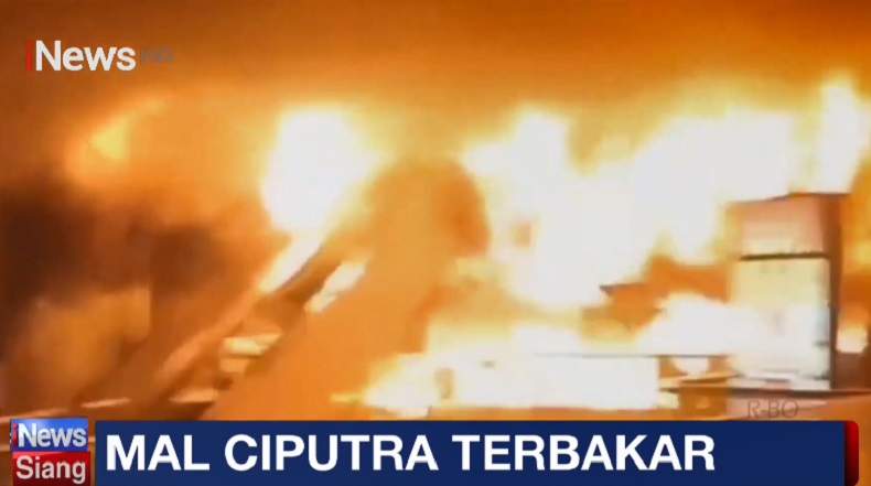 Detik-detik Kebakaran Mal Ciputra, Api Bersumber dari Restoran