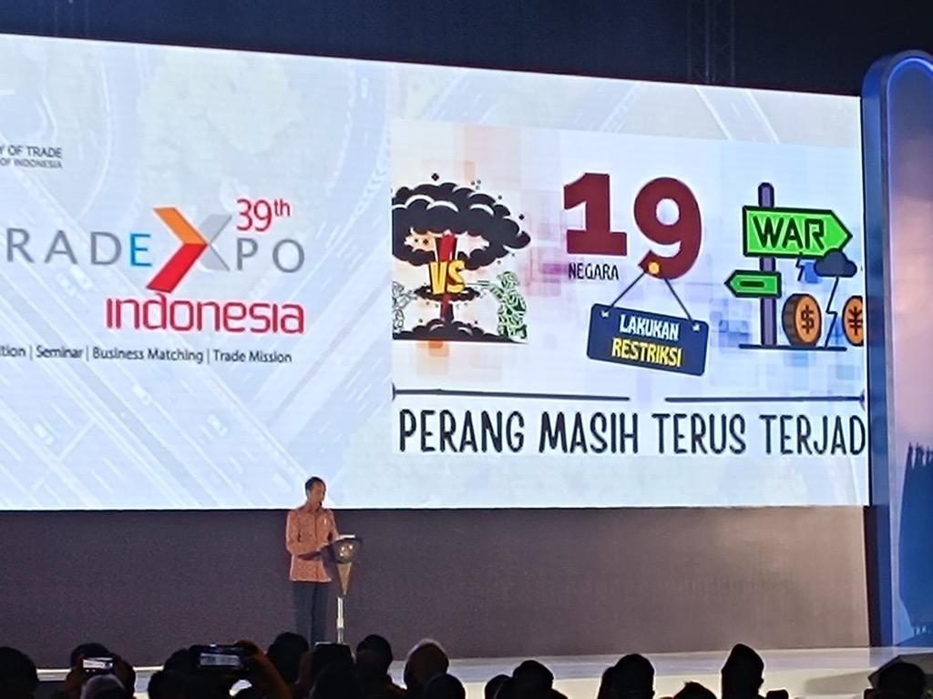 Jokowi Buka Trade Expo Indonesia ke-39, Wanti-wanti Produk Impor Murah Banjiri Pasar RI
